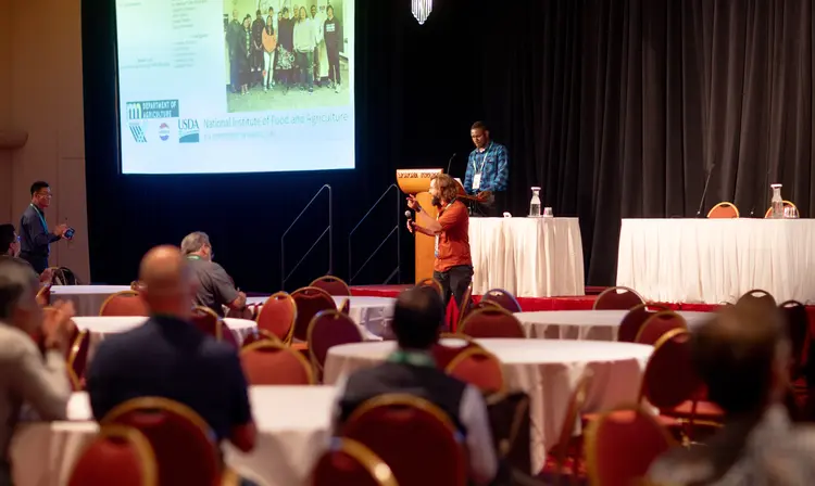 A man presenting at the 2026 PAA Conference